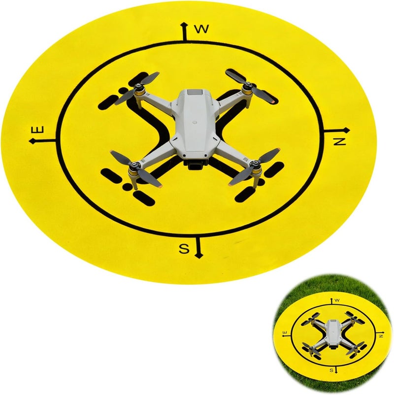 OMASUNB Drone Landing Pad, 20 Inch Universal Waterproof Weighted Portable Fast-Foldable Helipad Launch, for DJI Mavic 3 Pro/Mini 2 Se/Air 2 2s/Mini 3 4 Pro/Mavic 2/Holy Stone/FPV/Avata 2/Rc - Image 1